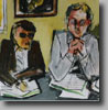 Financieel adviseurs - Gouache - 29x38
