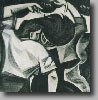 Flamengodansers - Houtskool en krijt - 100x70