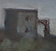 Gebouw op heuvel - Pastel - 9x24,5